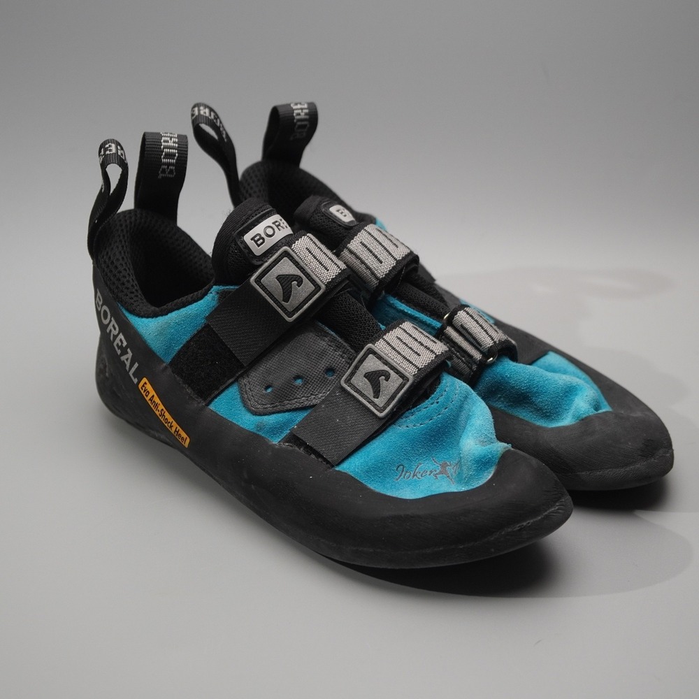 Boreal‎ Joker Womens Climbing Shoes Blue Suede US 7 Evo Anti-Shock Heel